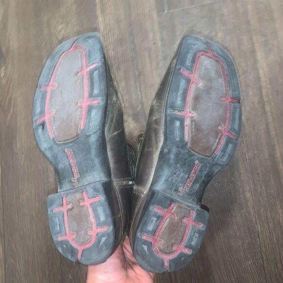 Durango 2.5 kids 8 inch embroidered tan & black western cowboy boots - Picture 5 of 6